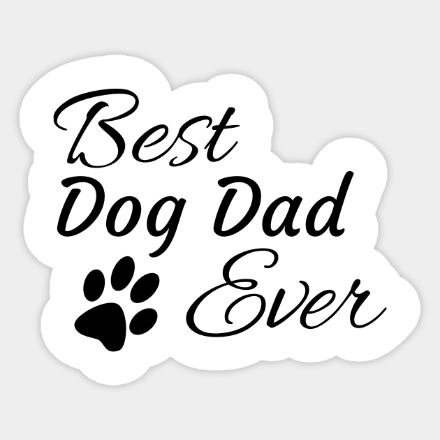 Best Dog Dad Ever Sticker by tribbledesign